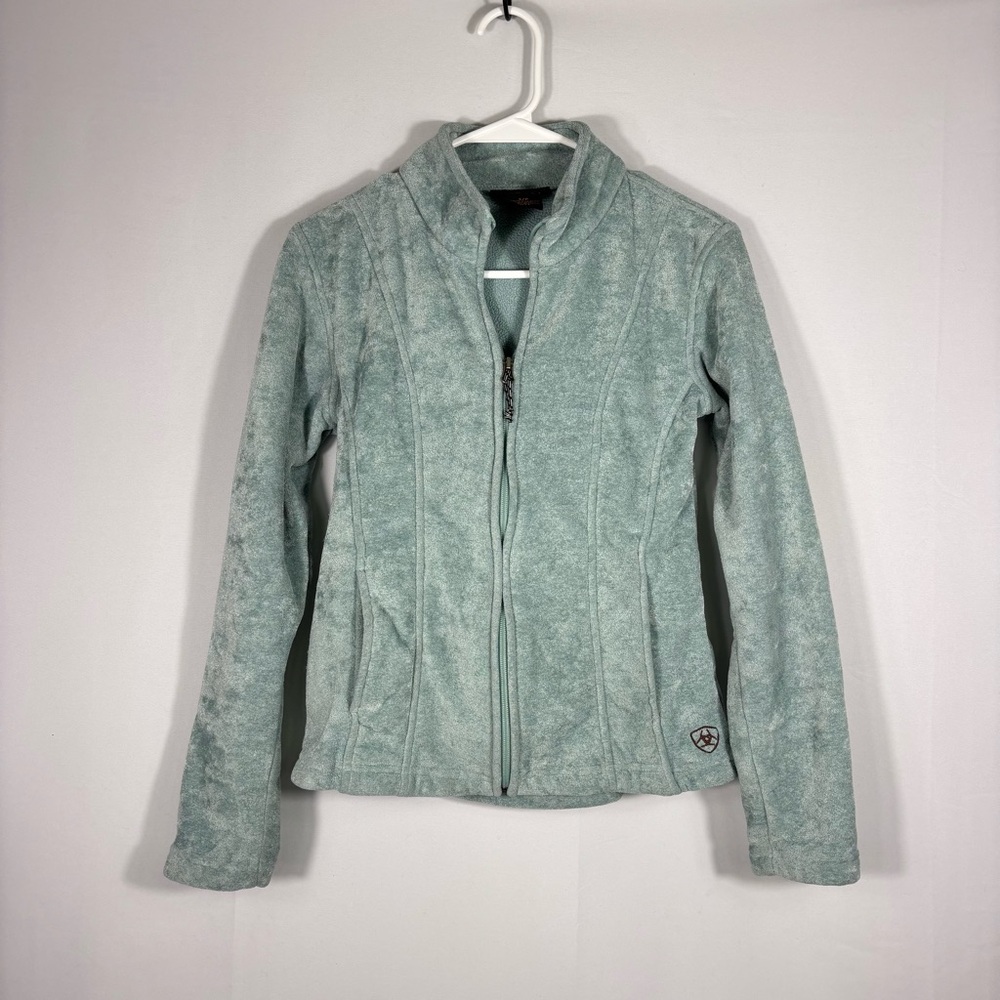 Ariat Light Green Super Soft Teddy Zip Up Jacket Size Small